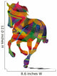 Silhouette Astratta Di Cavallo Wall Decal