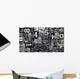 old metal numbers Wall Decal