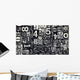 old metal numbers Wall Decal
