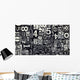 old metal numbers Wall Decal
