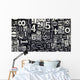 old metal numbers Wall Decal