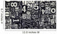 old metal numbers Wall Decal