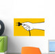 Plug hand Wall Decal