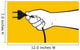 Plug hand Wall Decal