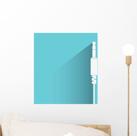 stereo jack plug Wall Decal