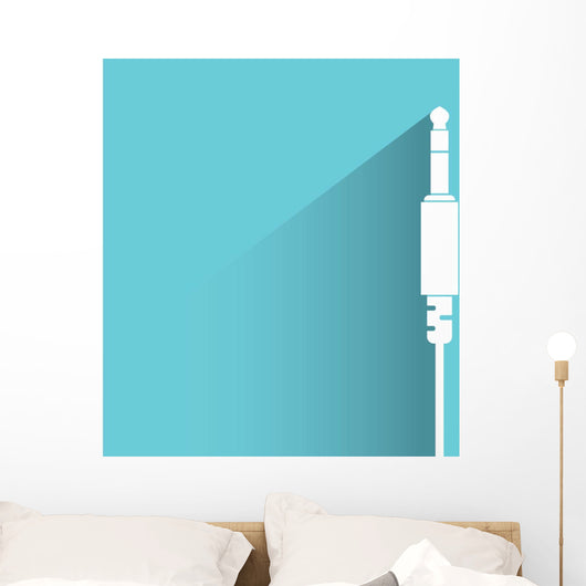 stereo jack plug Wall Decal