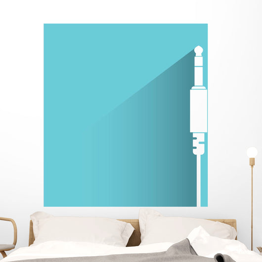 stereo jack plug Wall Decal