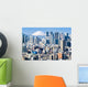 Tokyo im Winter mit Fujiyama im Hintergrund Wall Decal