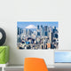 Tokyo im Winter mit Fujiyama im Hintergrund Wall Decal