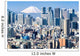 Tokyo im Winter mit Fujiyama im Hintergrund Wall Decal