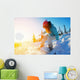female snowboarder Wall Decal