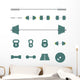 Icons sports equipment Wall Decal