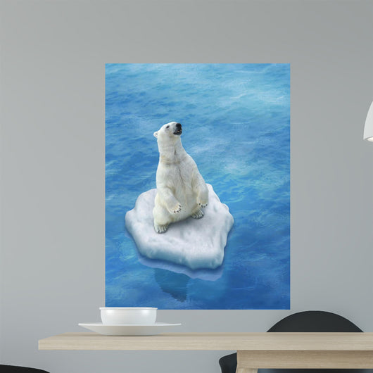 Ours Blanc / Fonte des glaces Wall Decal