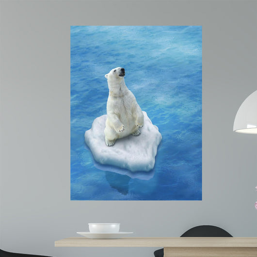 Ours Blanc / Fonte des glaces Wall Decal