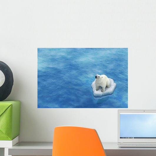 Ours Blanc / Fonte des glaces Wall Decal