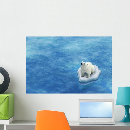 Ours Blanc / Fonte des glaces Wall Decal