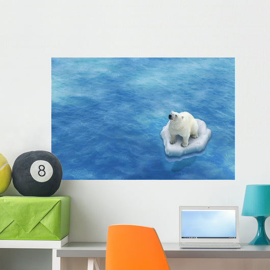 Ours Blanc / Fonte des glaces Wall Decal