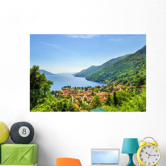 Dorf am Lago Maggiore Wall Decal