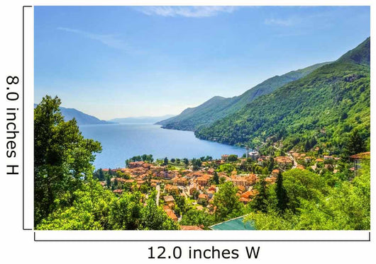 Dorf am Lago Maggiore Wall Decal