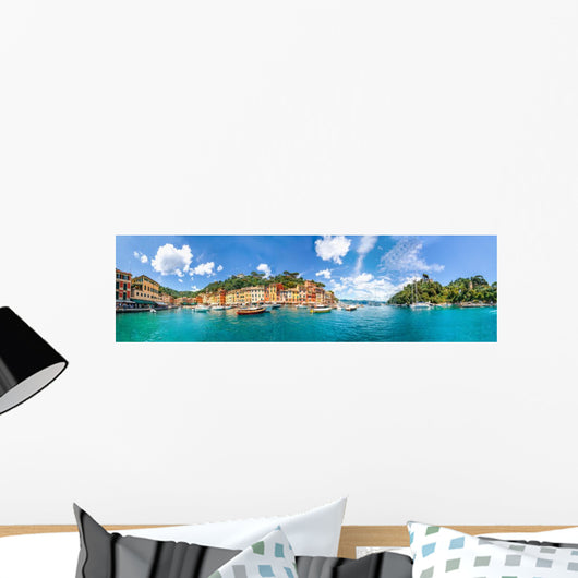 Portofino Mediterranean Panorama Wall Decal