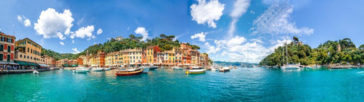 Portofino Mediterranean Panorama Wall Decal
