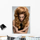 Hair Volume Portrait Beautiful Wall Decal