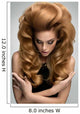Hair Volume Portrait Beautiful Wall Decal
