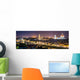 Florenz Panorama Nachtaufnahme Wall Decal
