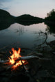 Bonfire by the Lake Wall Decal