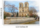 Cathedral of Notre Dame de Paris at Christmas Wall Decal