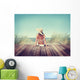 Woman Wearing Bikini in a Summer Vacation Wall Decal