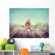 Woman Wearing Bikini in a Summer Vacation Wall Decal
