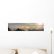 Rolling Fog Over City of Portland Oregon at Sunrise Wall Decal