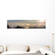 Rolling Fog Over City of Portland Oregon at Sunrise Wall Decal
