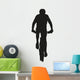 mountain biker silhouette Wall Decal