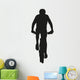 mountain biker silhouette Wall Decal