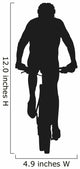mountain biker silhouette Wall Decal