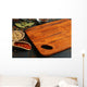 Different spices and herbs with cutting board Wall Decal