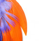 Colorful Feathers Closeup - Orange Wall Decal