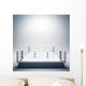 Empty white boxing ring. Wall Decal