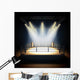Empty professional boxing ring. Wall Decal