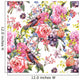 Seamless Floral Watercolor Background Wall Decal