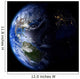 Day and night on planet Earth. Wall Decal