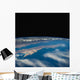 Baja California from space. Stars in the background. Wall Decal