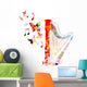 Colorful music background. Vector Wall Decal