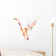 Abstract music background Wall Decal