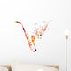 Abstract music background Wall Decal