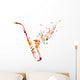 Abstract music background Wall Decal