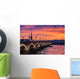 Coucher de soleil sur Bordeaux Wall Decal