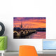 Coucher de soleil sur Bordeaux Wall Decal
